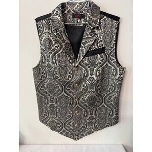 VATPAVE MENS VEST VICTORIAN GOTHIC STEAMPUNK SMALL NWOT